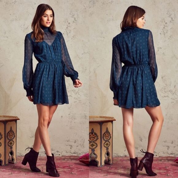 Tularosa Nadia Dress in Deep Tourmaline - Picture 1 of 13